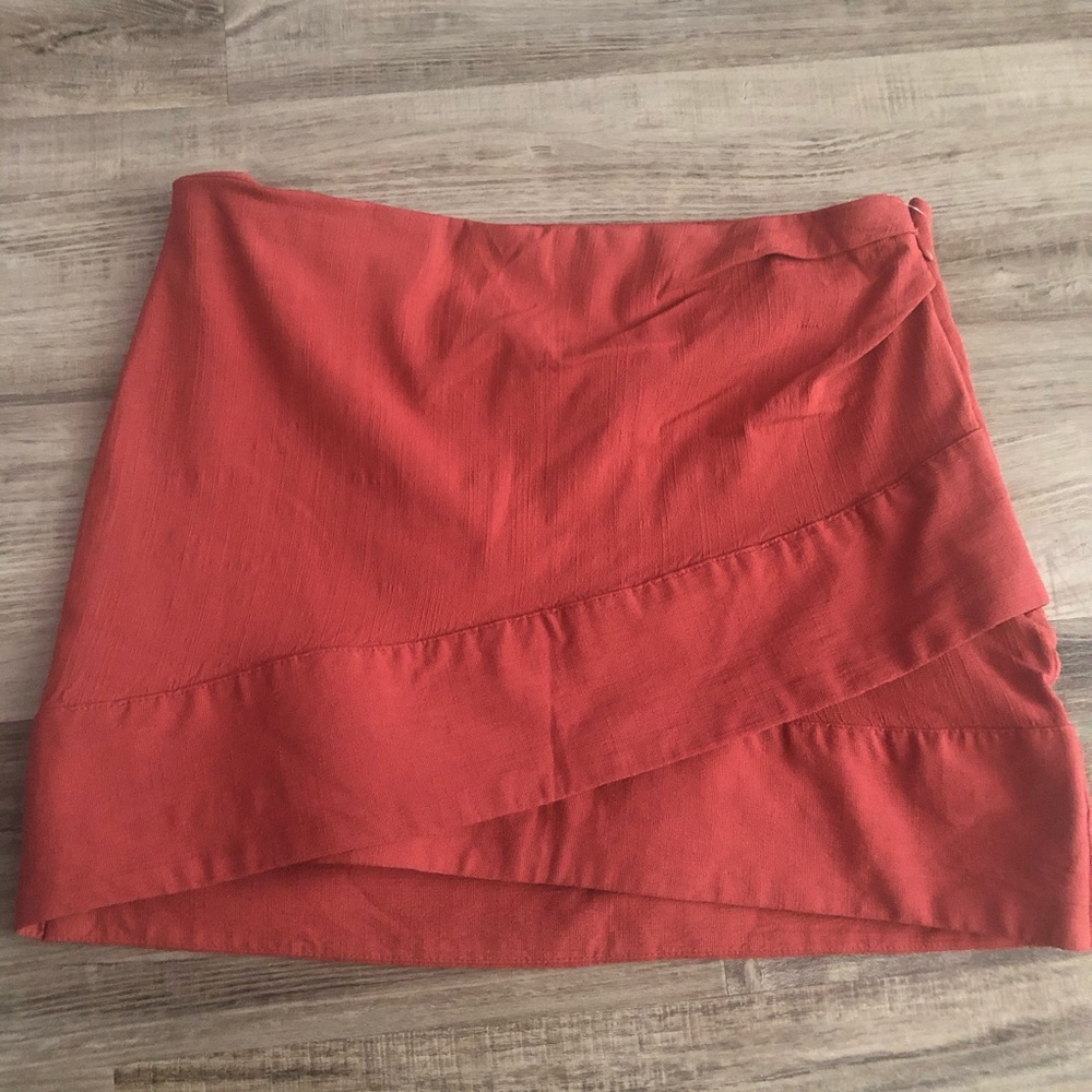 NWOT free people it’s a wrap mini skirt size 6 - Picture 3 of 5